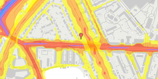 Trafikstøjkort på Ved Grænsen 4, 2000 Frederiksberg