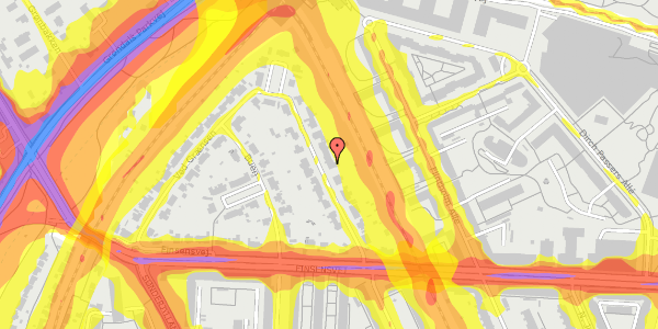 Trafikstøjkort på Ved Grænsen 22, 2000 Frederiksberg