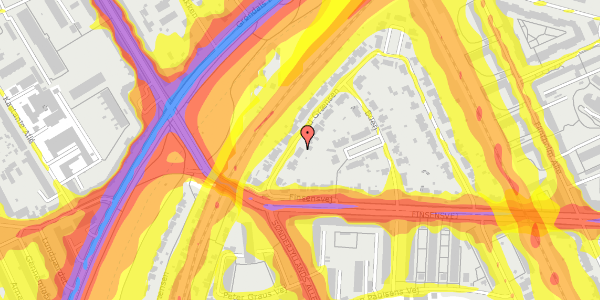 Trafikstøjkort på Ved Grænsen 49, 2000 Frederiksberg