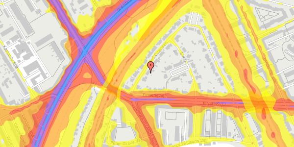 Trafikstøjkort på Ved Grænsen 51, 2000 Frederiksberg