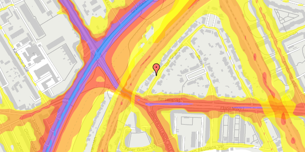 Trafikstøjkort på Ved Grænsen 86, 2000 Frederiksberg