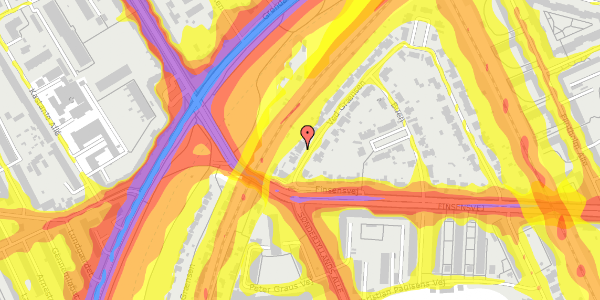 Trafikstøjkort på Ved Grænsen 88, 2000 Frederiksberg