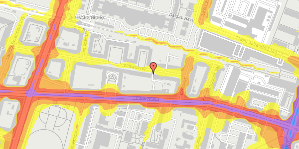 Trafikstøjkort på Wilkensvej 11, st. tv, 2000 Frederiksberg