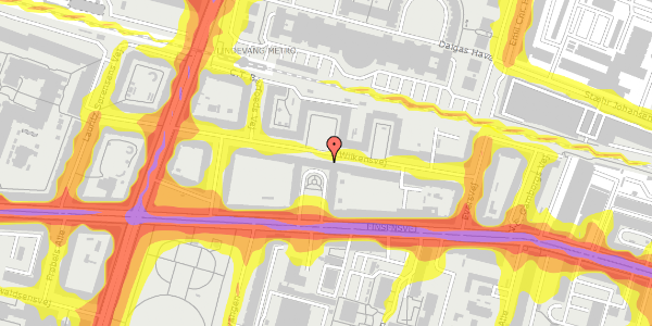 Trafikstøjkort på Wilkensvej 23, 1. tv, 2000 Frederiksberg