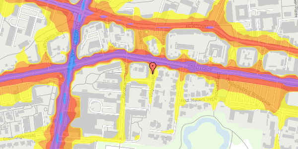 Trafikstøjkort på Virginiavej 4, 3. tv, 2000 Frederiksberg