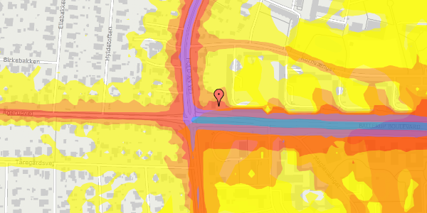 Trafikstøjkort på Ballerup Boulevard 1, 2750 Ballerup