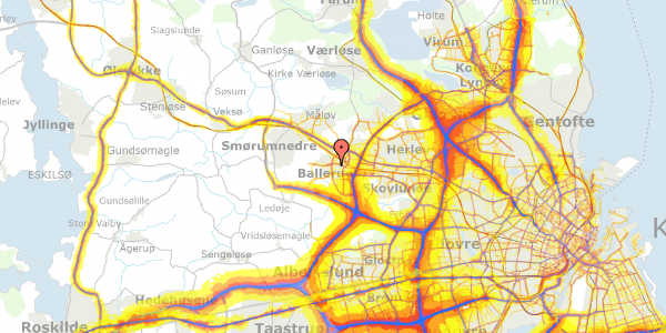 Trafikstøjkort på Baltorpvej 171, st. th, 2750 Ballerup