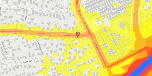 Trafikstøjkort på Egebjergvej 108, 2750 Ballerup