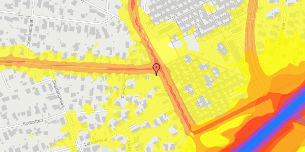 Trafikstøjkort på Egebjergvej 114, 2750 Ballerup