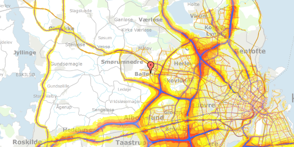 Trafikstøjkort på Grantofteparken 500, 2750 Ballerup