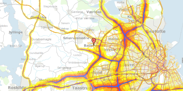 Trafikstøjkort på Grantofteparken 560, 2750 Ballerup