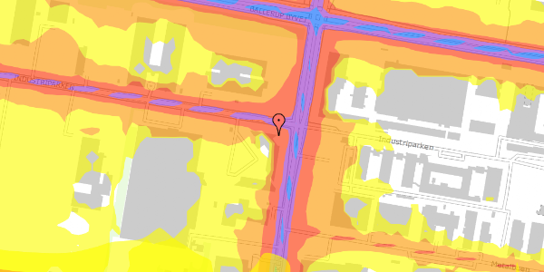 Trafikstøjkort på Industriparken 44C, 2750 Ballerup