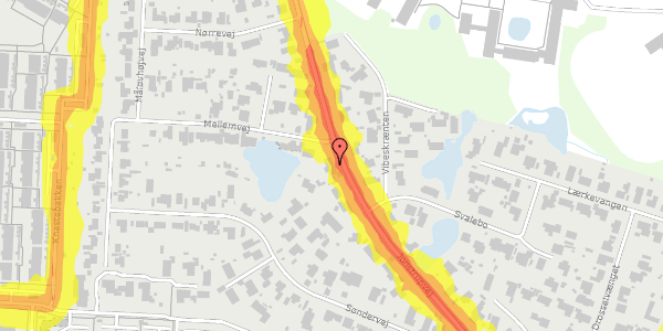 Trafikstøjkort på Jonstrupvej 215, 2750 Ballerup