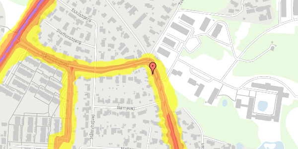 Trafikstøjkort på Jonstrupvej 235A, 2750 Ballerup