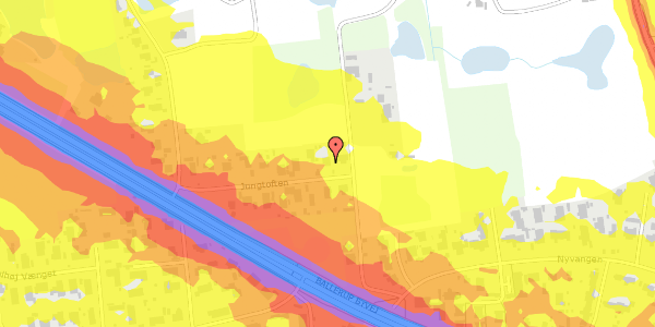 Trafikstøjkort på Jungtoften 17, 2750 Ballerup