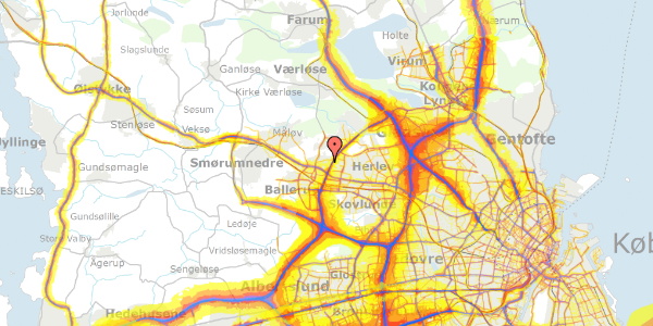 Trafikstøjkort på Kai Hoffmanns Alle 19, 2750 Ballerup