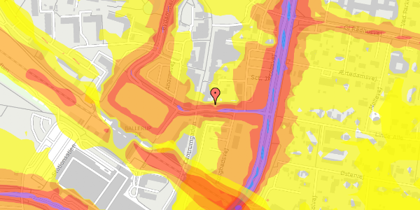 Trafikstøjkort på Linde Alle 1, 2. th, 2750 Ballerup