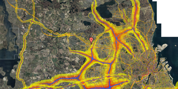 Trafikstøjkort på Lindevænget 32, 2. th, 2750 Ballerup