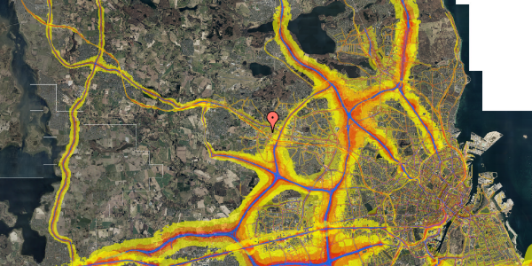 Trafikstøjkort på Lindevænget 38, 1. th, 2750 Ballerup