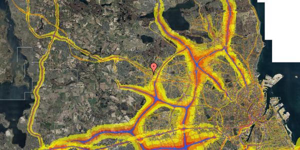 Trafikstøjkort på Lindevænget 40, 2. tv, 2750 Ballerup