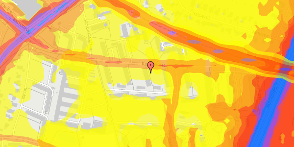 Trafikstøjkort på Rugvænget 30, 1. th, 2750 Ballerup