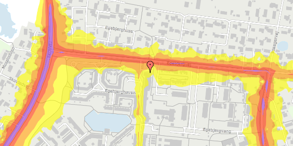 Trafikstøjkort på Egebjerg Bygade 5, 2750 Ballerup