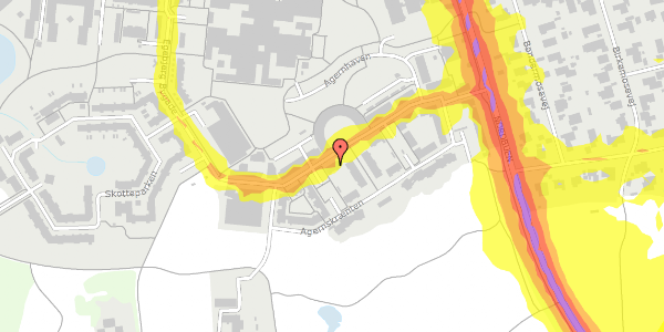 Trafikstøjkort på Egebjerg Bygade 98, 1. th, 2750 Ballerup