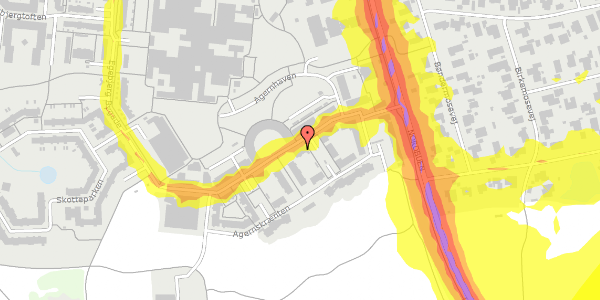 Trafikstøjkort på Egebjerg Bygade 100, 1. th, 2750 Ballerup