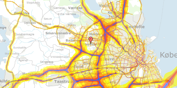 Trafikstøjkort på Bakkehøj 34, 2740 Skovlunde