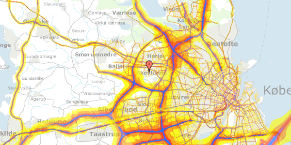 Trafikstøjkort på Bakkehøj 37, 2740 Skovlunde