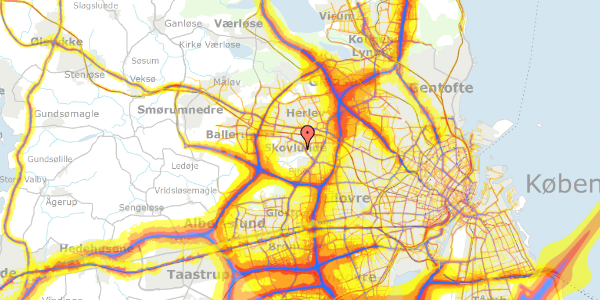 Trafikstøjkort på Dræbyvej 9, 2740 Skovlunde