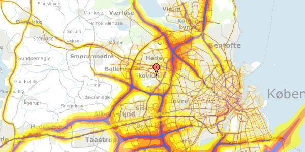 Trafikstøjkort på Dyrehegnet 26, 2740 Skovlunde