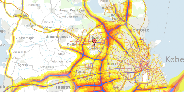 Trafikstøjkort på Ejbyvej 11, 2740 Skovlunde