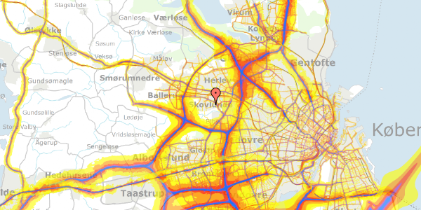 Trafikstøjkort på Ellekildevej 25, 2740 Skovlunde