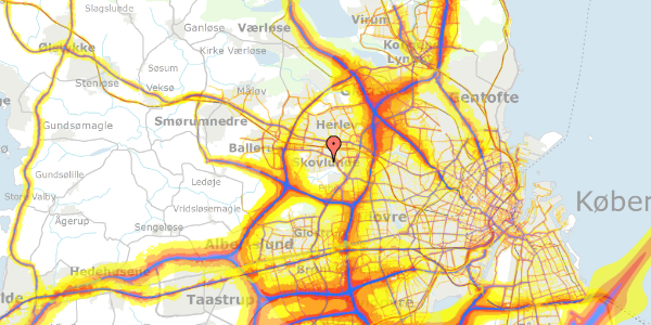 Trafikstøjkort på Ellekildevej 36, 2740 Skovlunde