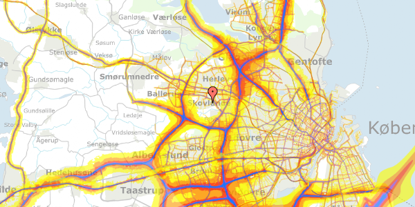 Trafikstøjkort på Ellekildevej 48, 2740 Skovlunde