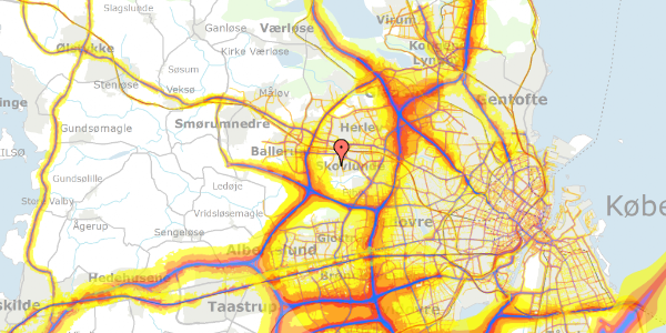 Trafikstøjkort på Hasselvej 56, 2740 Skovlunde