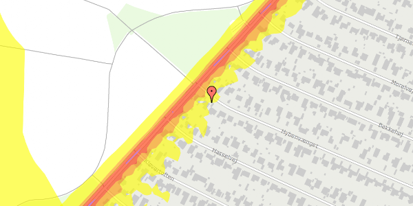 Trafikstøjkort på Hybenvænget 69, 2740 Skovlunde