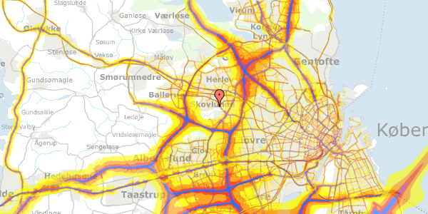 Trafikstøjkort på Højbyvej 4, 2740 Skovlunde