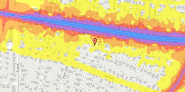 Trafikstøjkort på Jyttevej 11, 2740 Skovlunde