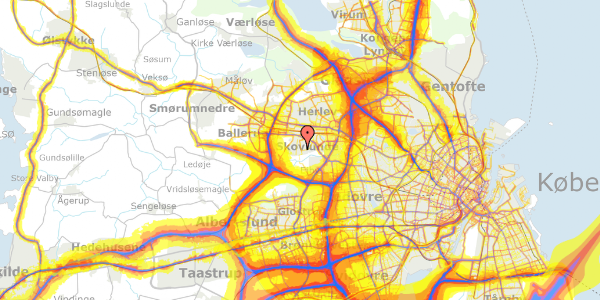 Trafikstøjkort på Kløvertoften 7, 2740 Skovlunde