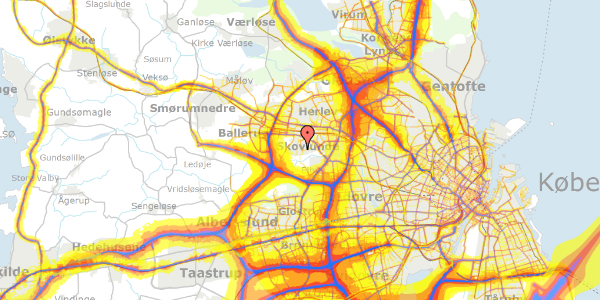 Trafikstøjkort på Kløvertoften 11, 2740 Skovlunde