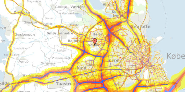 Trafikstøjkort på Kløvertoften 20, 2740 Skovlunde