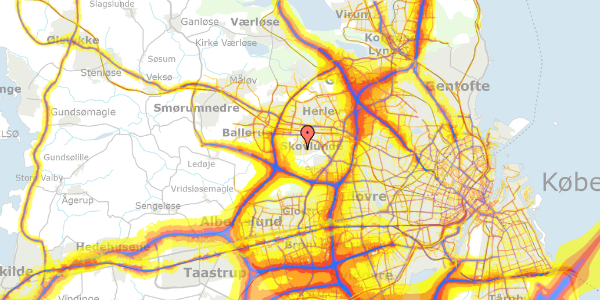 Trafikstøjkort på Kløvertoften 35, 2740 Skovlunde