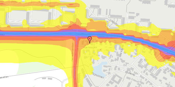 Trafikstøjkort på Kærkrogen 3, 2740 Skovlunde