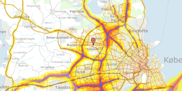 Trafikstøjkort på Lilletoften 29, 1. th, 2740 Skovlunde