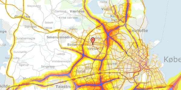 Trafikstøjkort på Lilletoften 45, 2. tv, 2740 Skovlunde