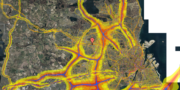 Trafikstøjkort på Lundebjerggårdsvej 110, 1. th, 2740 Skovlunde