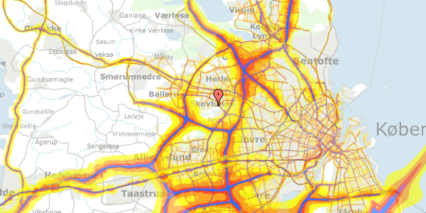 Trafikstøjkort på Melbyvej 4, 2740 Skovlunde