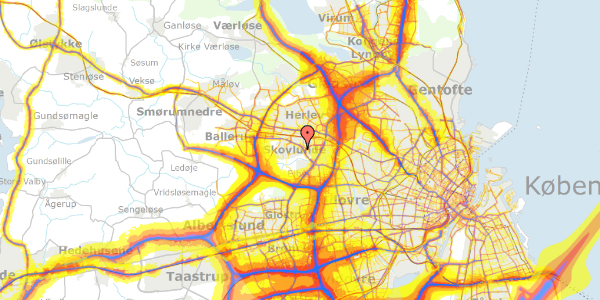 Trafikstøjkort på Pilevej 10, 2740 Skovlunde